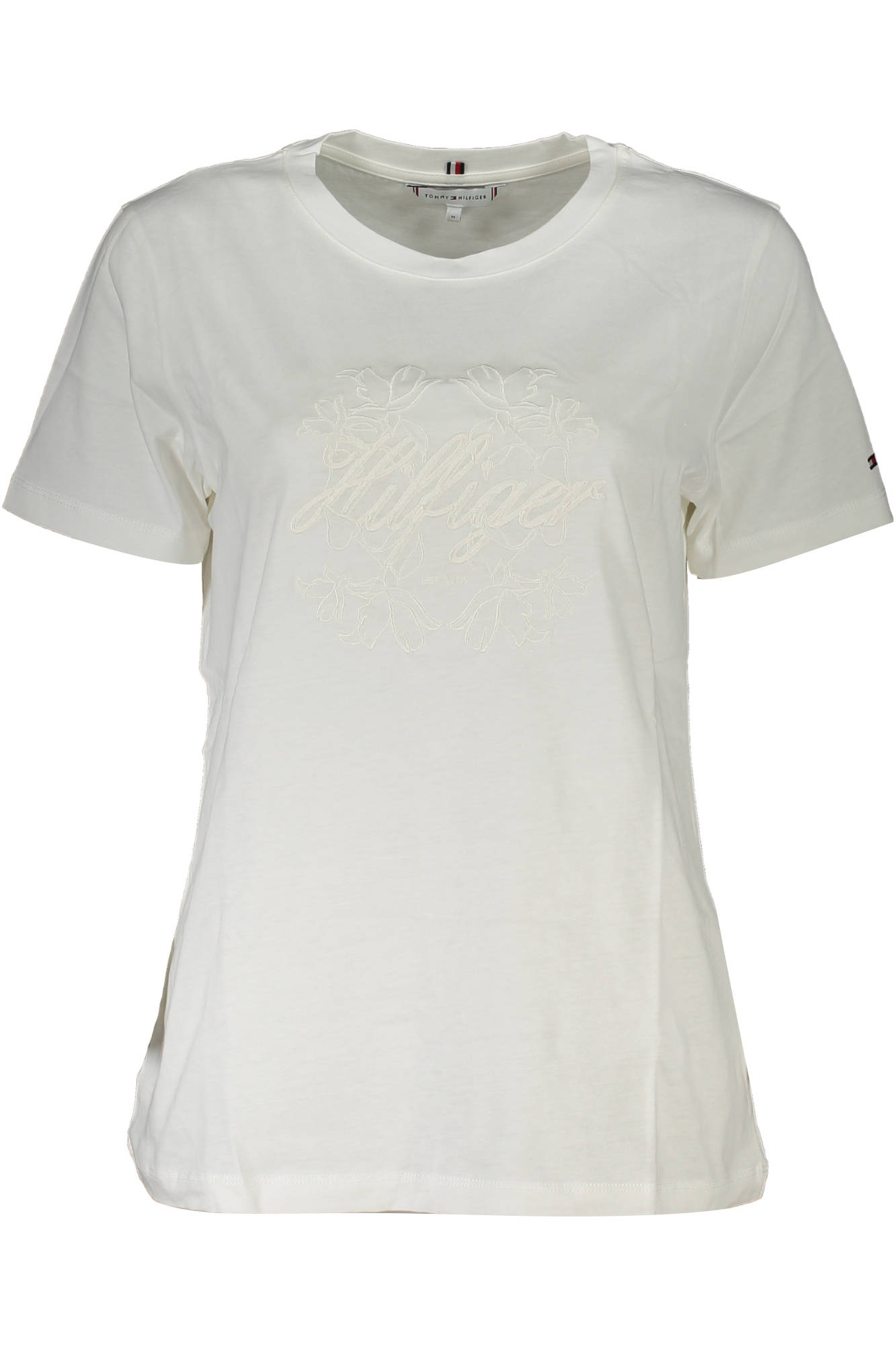 TOMMY HILFIGER WOMEN'S SHORT-SLEEVE T-SHIRT WHITE