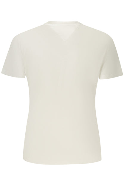 T-shirt blanc à manches courtes Tommy Hilfiger pour femme
