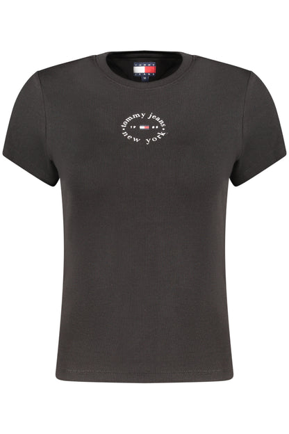 TOMMY HILFIGER WOMEN'S SHORT-SLEEVE T-SHIRT BLACK