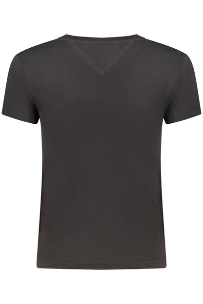 TOMMY HILFIGER WOMEN'S SHORT-SLEEVE T-SHIRT BLACK
