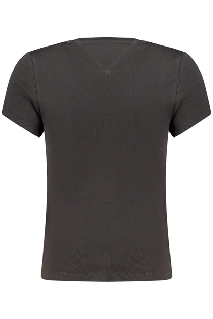 TOMMY HILFIGER WOMEN'S SHORT-SLEEVE T-SHIRT BLACK
