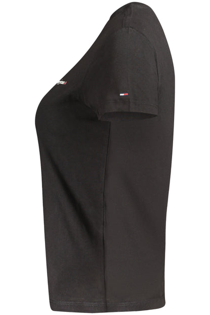 TOMMY HILFIGER WOMEN'S SHORT-SLEEVE T-SHIRT BLACK