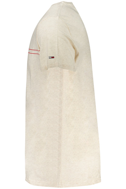 TOMMY HILFIGER SHORT SLEEVE T-SHIRT MEN BEIGE