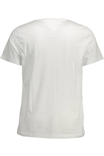 TOMMY HILFIGER MEN'S WHITE SHORT SLEEVE T-SHIRT