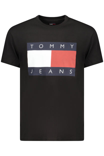 TOMMY HILFIGER MEN'S SHORT-SLEEVE T-SHIRT BLACK