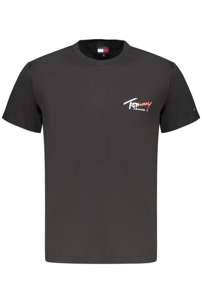 TOMMY HILFIGER MEN'S SHORT-SLEEVE T-SHIRT BLACK