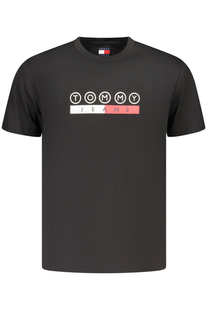 TOMMY HILFIGER MEN'S SHORT-SLEEVE T-SHIRT BLACK