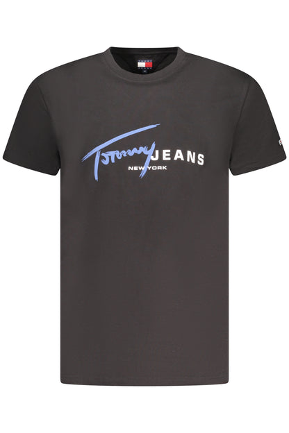 TOMMY HILFIGER SHORT SLEEVE T-SHIRT MEN BLACK