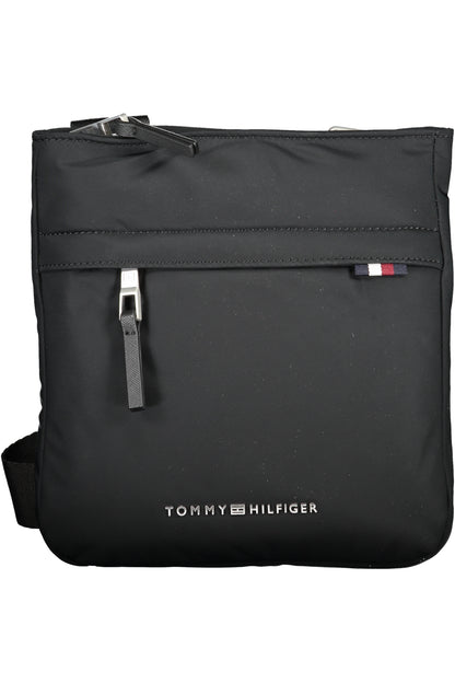 TOMMY HILFIGER MEN'S BLACK SHOULDER BAG