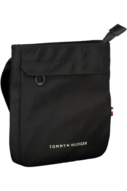 TOMMY HILFIGER MEN'S BLACK SHOULDER BAG