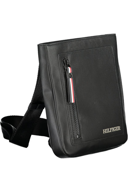 TOMMY HILFIGER MEN'S BLACK SHOULDER BAG