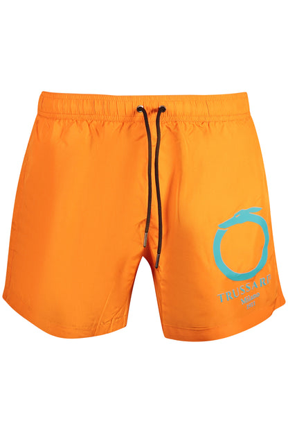 TRUSSARDI ORANGE MEN'S BOTTOM SWIMSUIT