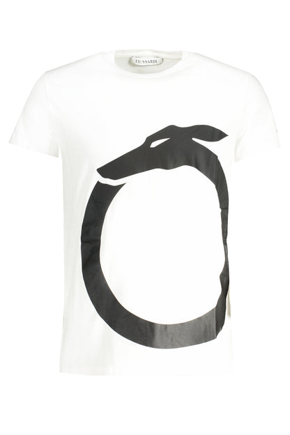TRUSSARDI SHORT SLEEVED T-SHIRT MEN'S WHITE