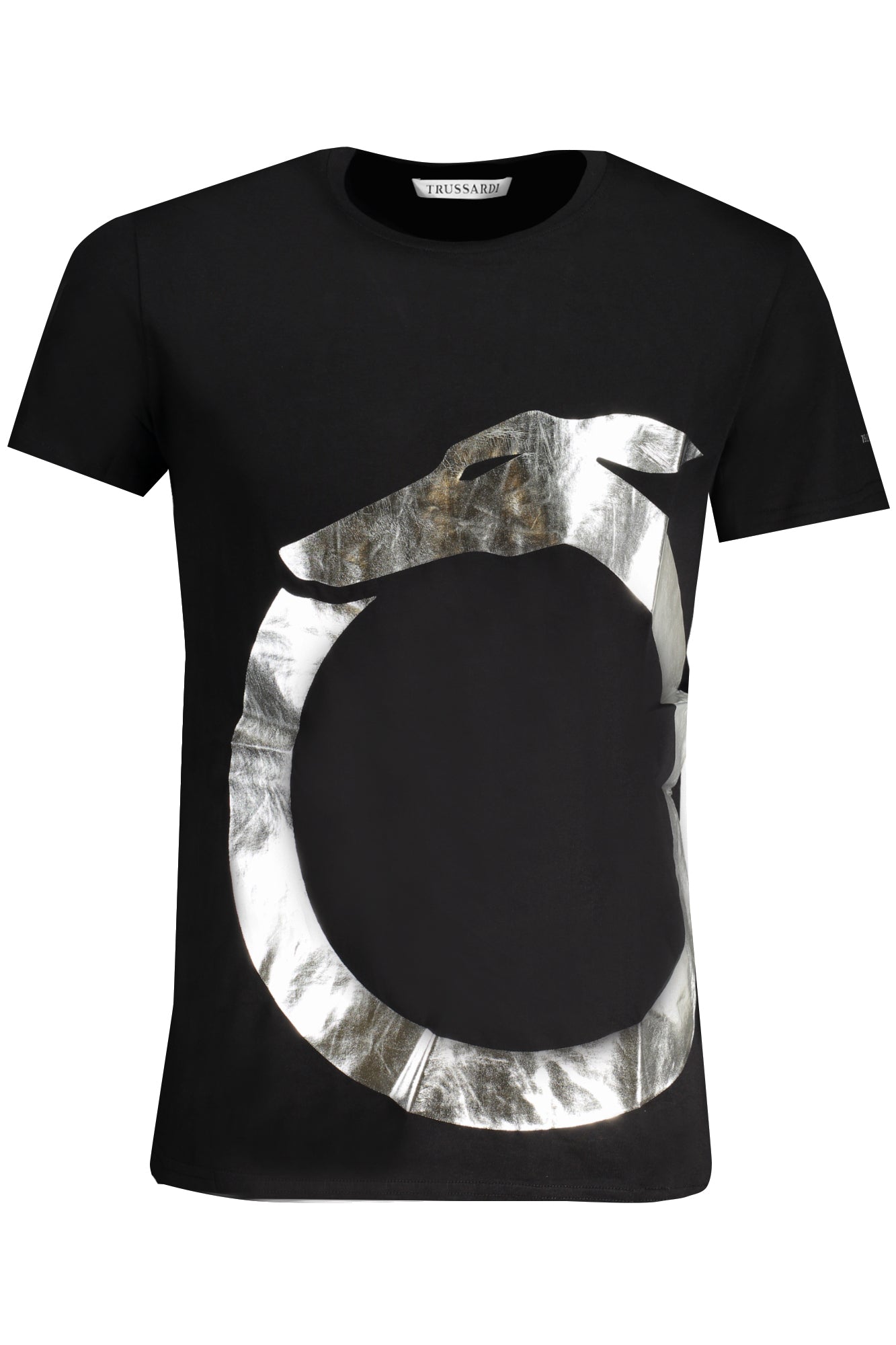 TRUSSARDI MEN'S SHORT SLEEVE T-SHIRT BLACK