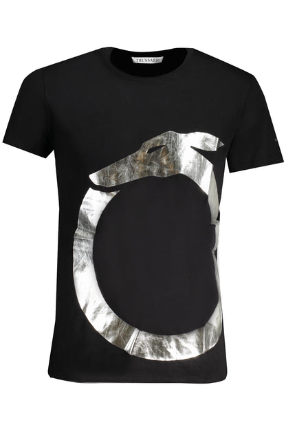 TRUSSARDI MEN'S SHORT SLEEVE T-SHIRT BLACK