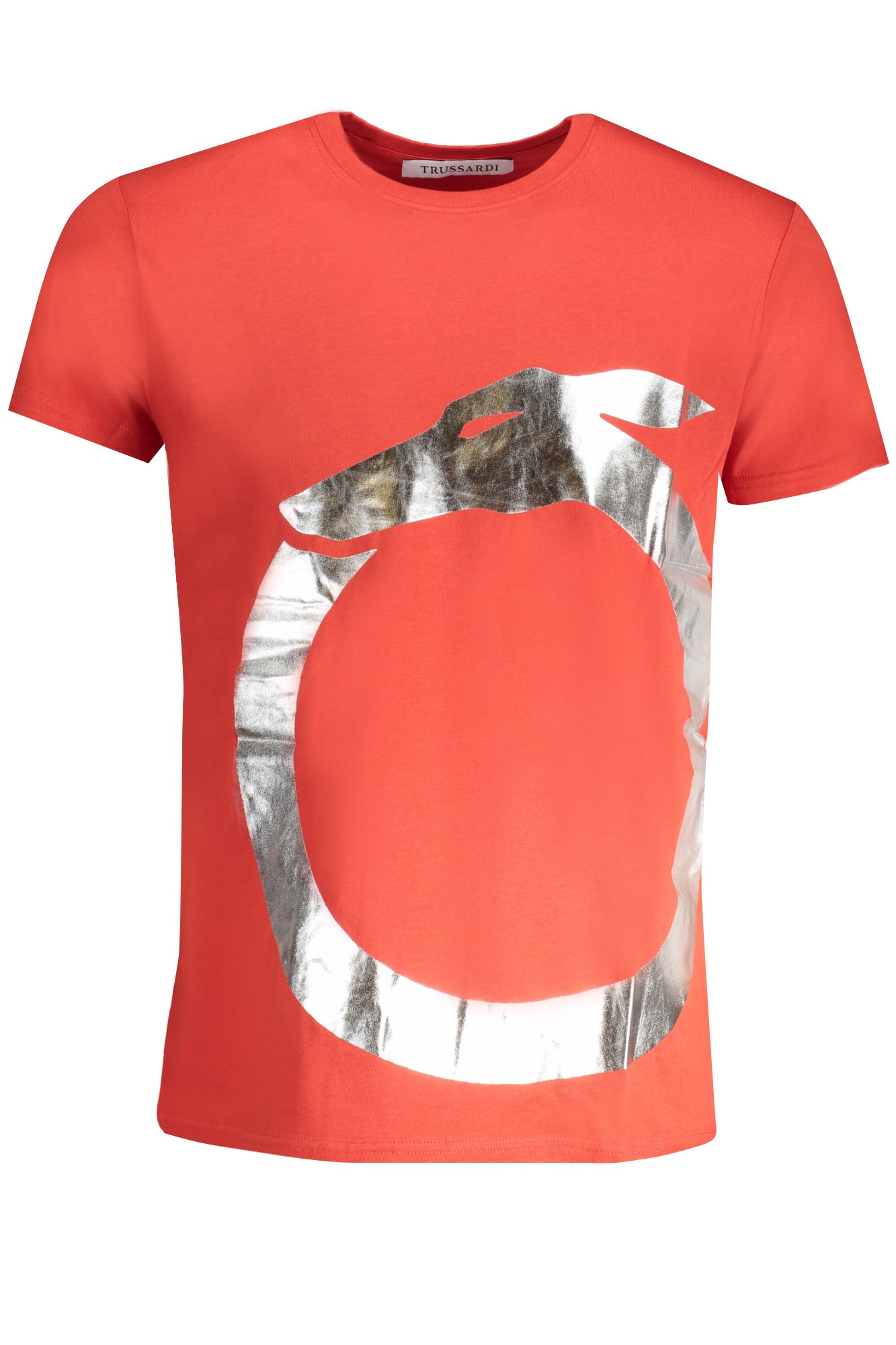 TRUSSARDI MEN'S SHORT SLEEVE T-SHIRT RED
