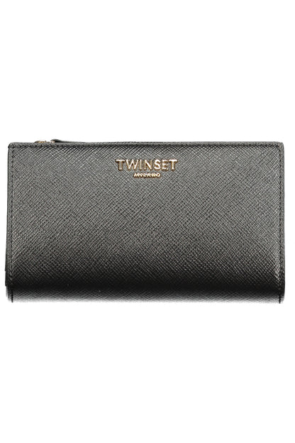 PORTEFEUILLE NOIR TWINSET POUR FEMME