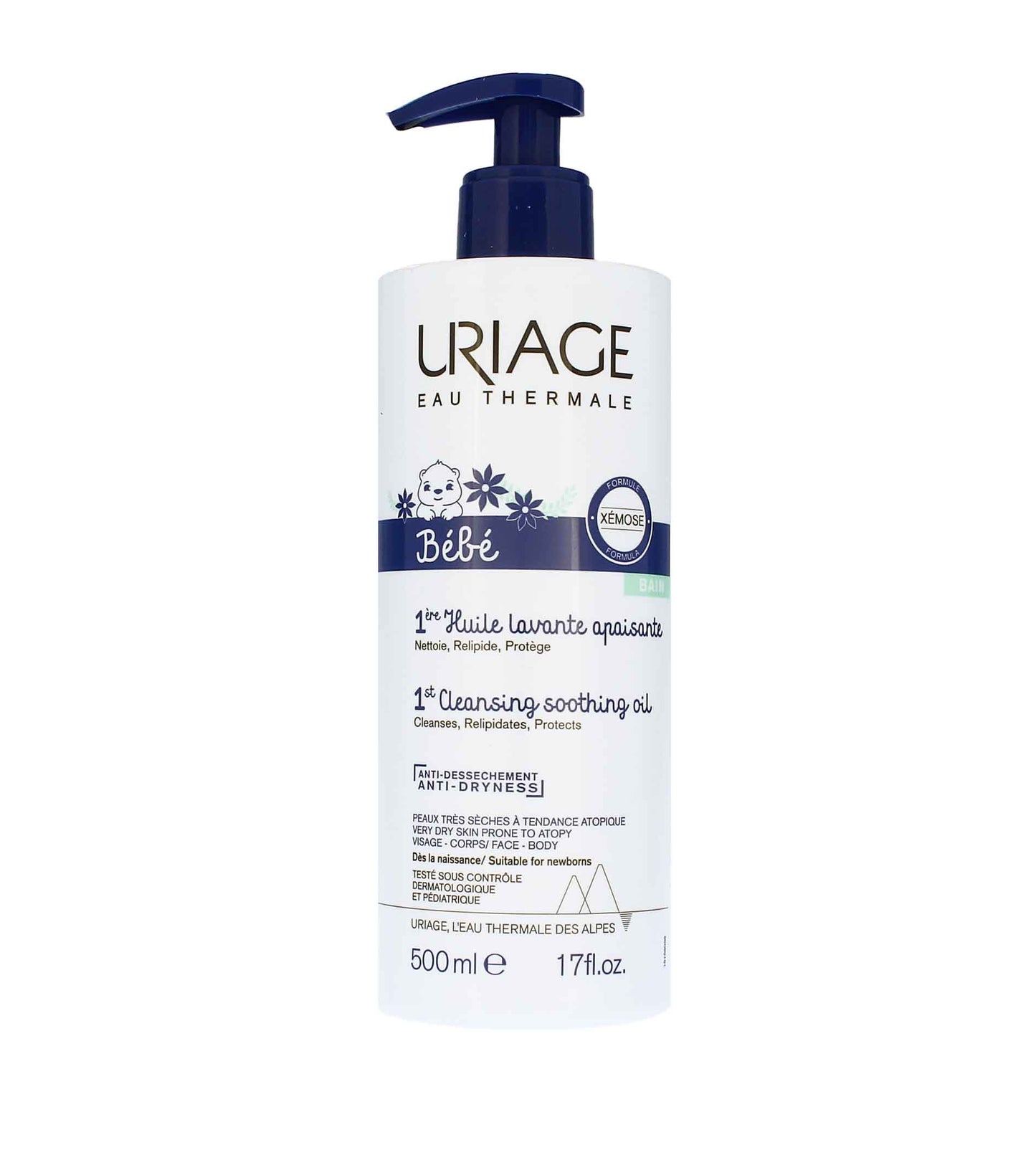 URIAGE Bebé 1er aceite limpiador calmante 500 ml