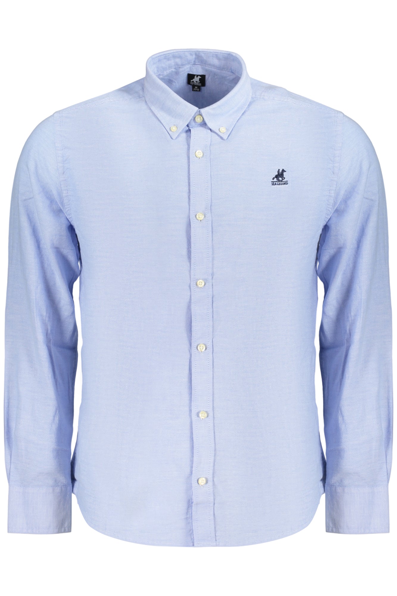 US GRAND MEN'S LONG-SLEEVED SHIRT, BLUE