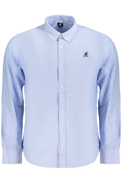 US GRAND MEN'S LONG-SLEEVED SHIRT, BLUE