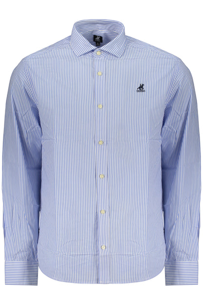 US GRAND MEN'S LONG-SLEEVED SHIRT, BLUE