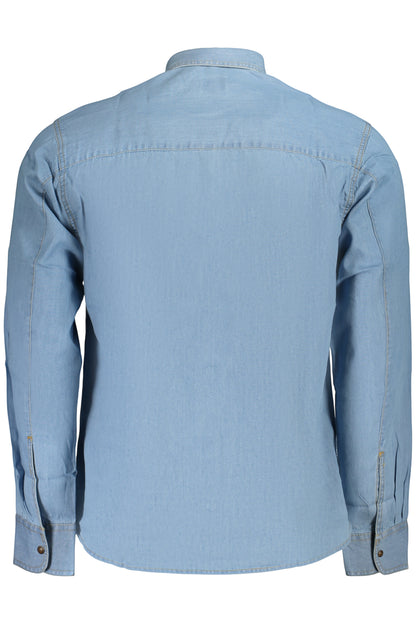 US GRAND MEN'S LONG-SLEEVED SHIRT, BLUE