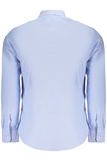 US GRAND MEN'S LONG-SLEEVED SHIRT, BLUE