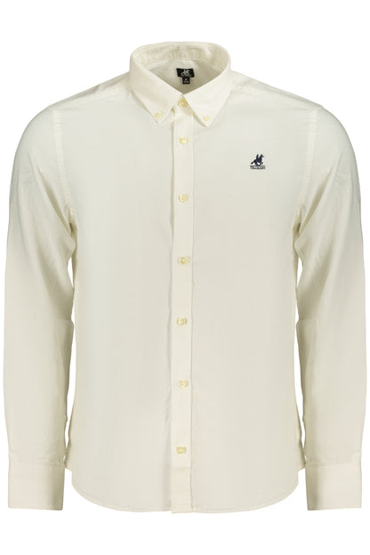 US GRAND MEN'S LONG-SLEEVED WHITE SHIRT