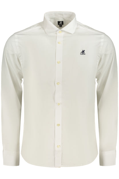 US GRAND MEN'S LONG-SLEEVED WHITE SHIRT