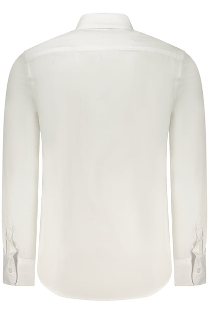 US GRAND MEN'S LONG-SLEEVED WHITE SHIRT