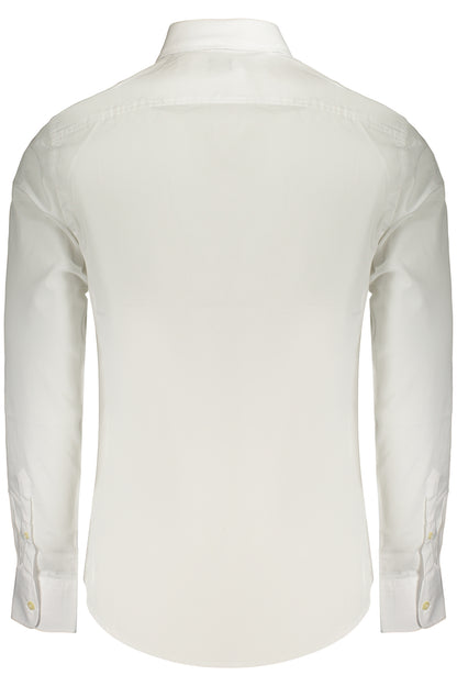 US GRAND MEN'S LONG-SLEEVED WHITE SHIRT