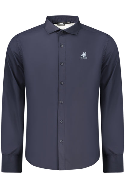 US GRAND MEN'S BLUE LONG-SLEEVED SHIRT