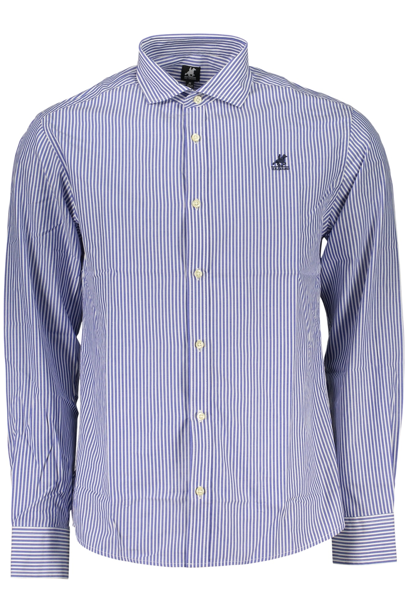 US GRAND MEN'S BLUE LONG-SLEEVED SHIRT