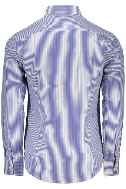 US GRAND MEN'S BLUE LONG-SLEEVED SHIRT