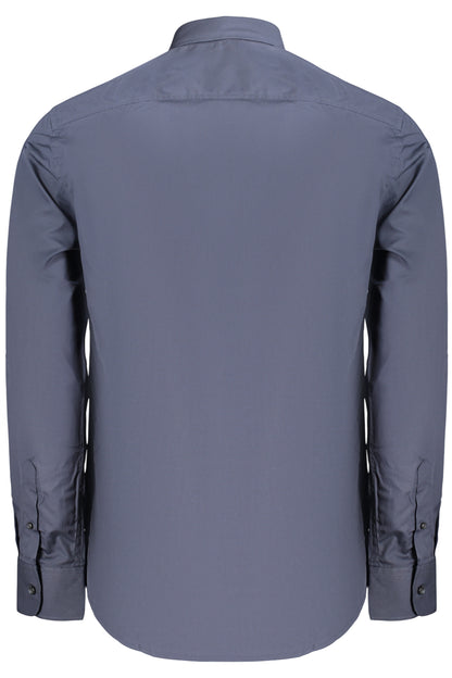 US GRAND MEN'S BLUE LONG-SLEEVED SHIRT