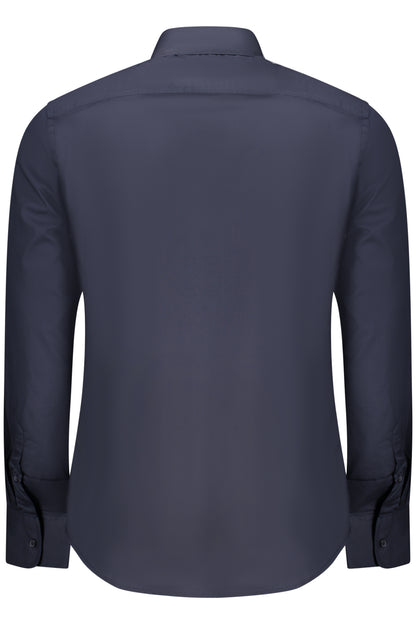 US GRAND MEN'S BLUE LONG-SLEEVED SHIRT