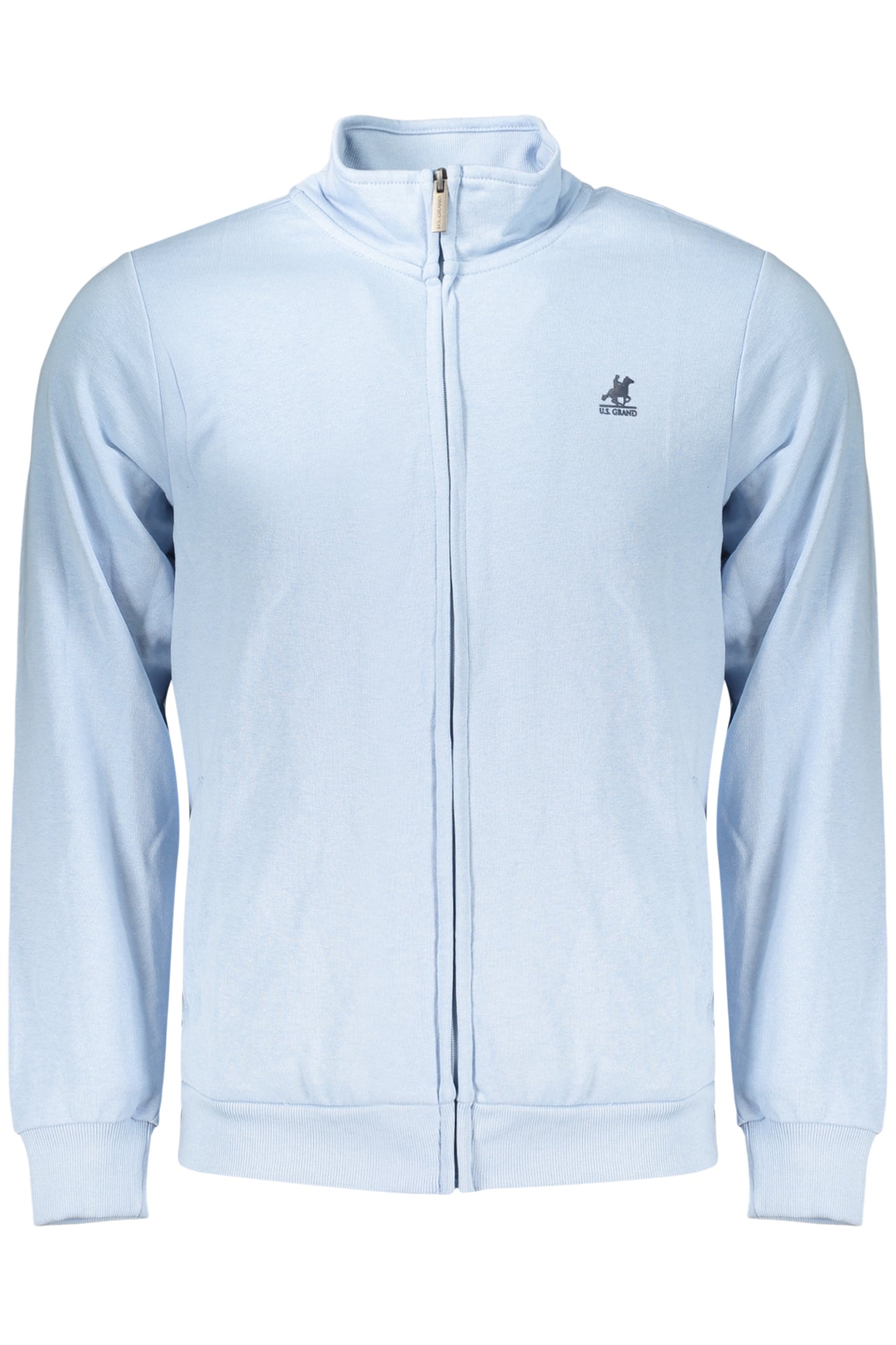 US GRAND MEN'S BLUE ZIP-UP SWEATSHIRT
