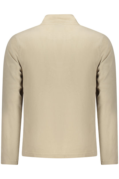 US GRAND MEN'S BEIGE ZIP-UP SWEATSHIRT