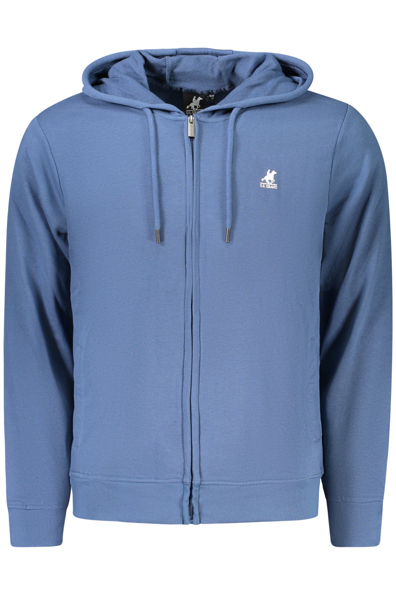 US GRAND MEN'S BLUE ZIP-UP SWEATSHIRT