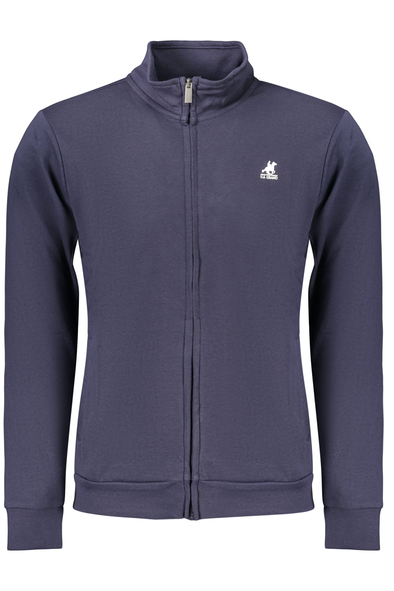 US GRAND MEN'S BLUE ZIP-UP SWEATSHIRT