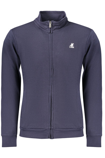US GRAND MEN'S BLUE ZIP-UP SWEATSHIRT
