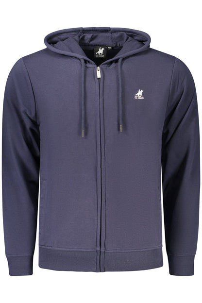 US GRAND MEN'S BLUE ZIP-UP SWEATSHIRT
