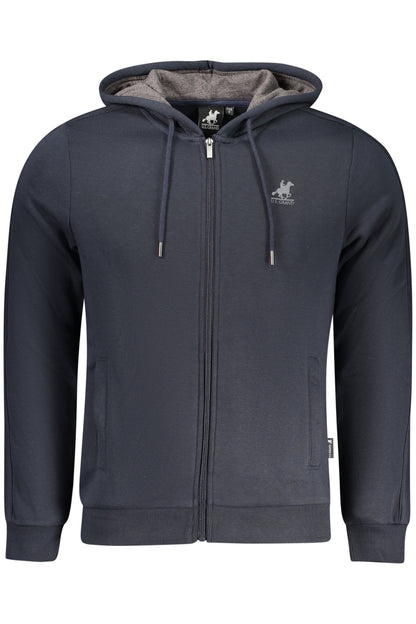 US GRAND MEN'S BLUE ZIP-UP SWEATSHIRT