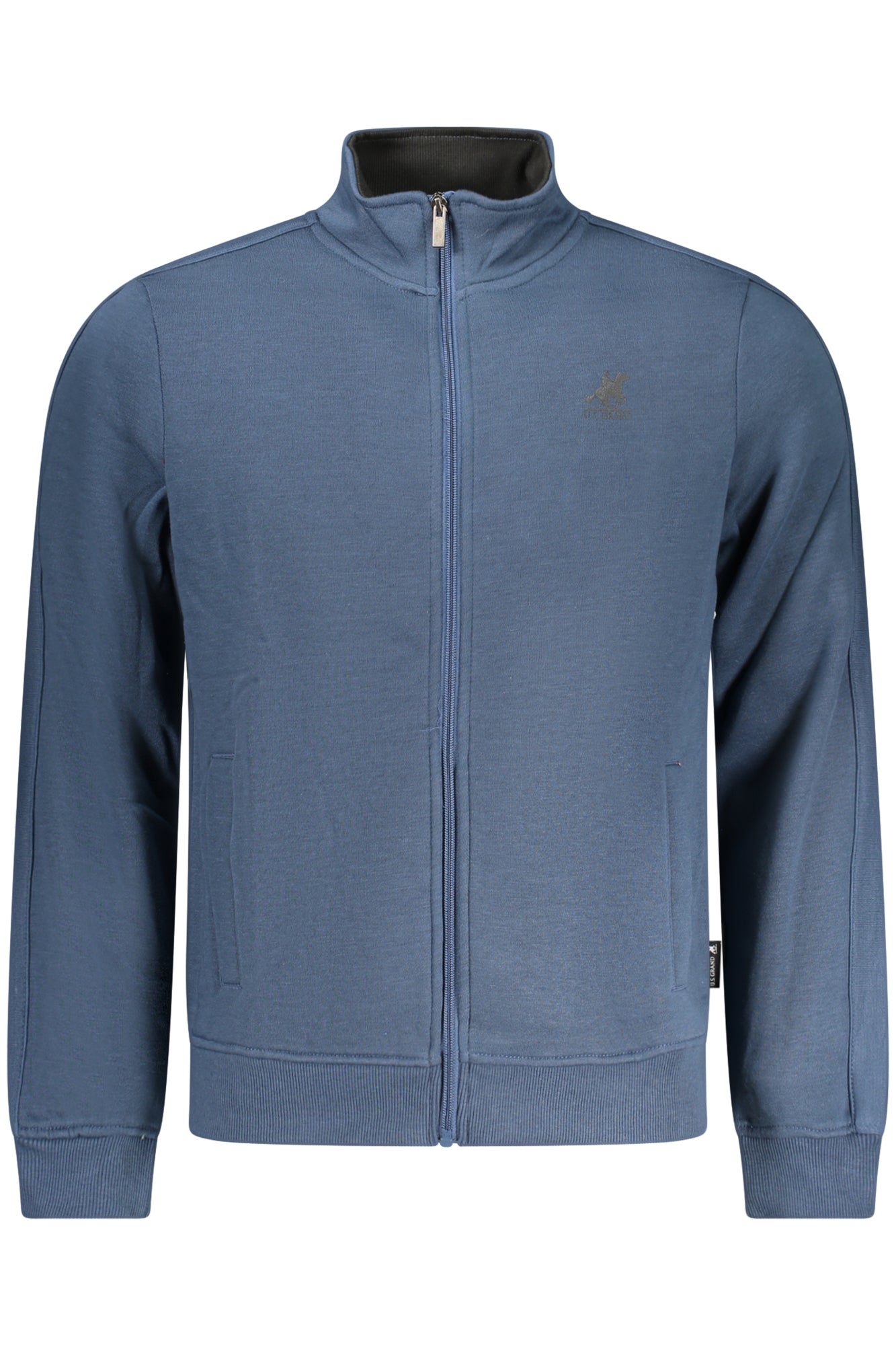 US GRAND MEN'S BLUE ZIP-UP SWEATSHIRT