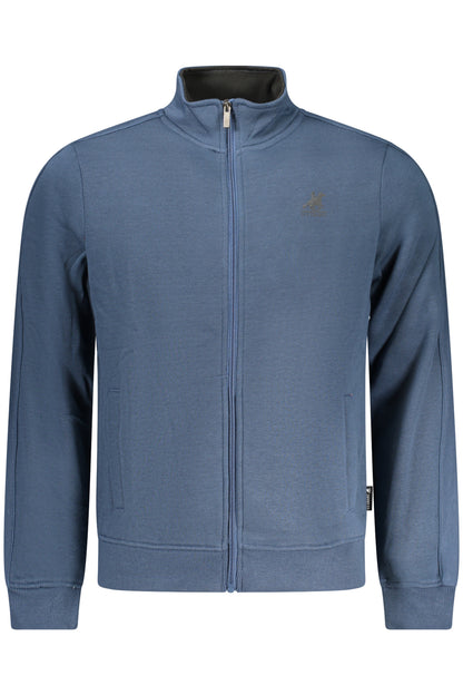 US GRAND MEN'S BLUE ZIP-UP SWEATSHIRT