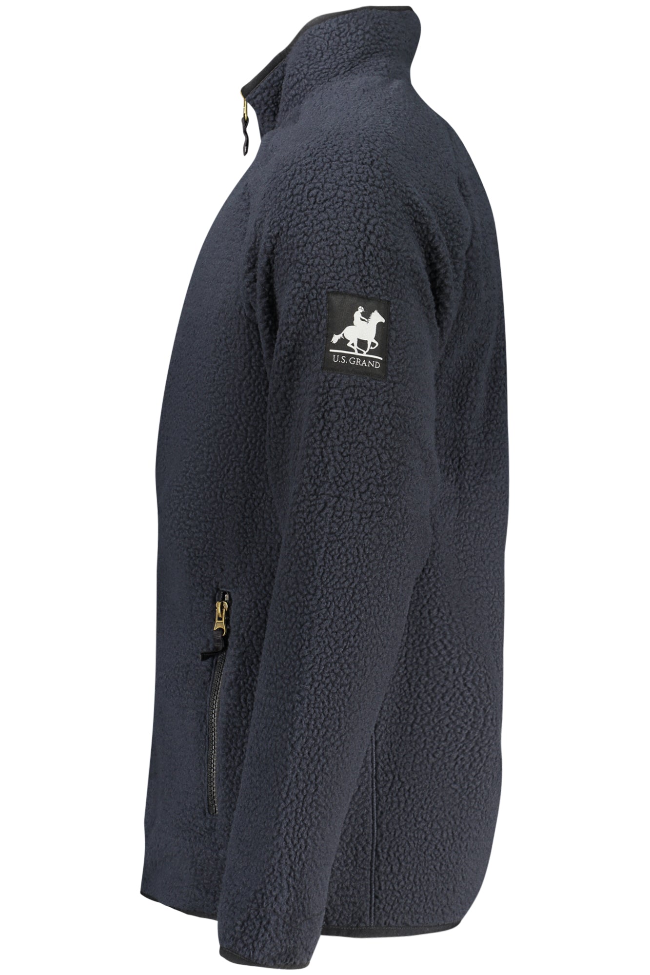 US GRAND MEN'S BLUE ZIP-UP SWEATSHIRT