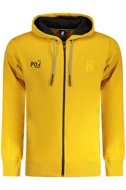 US GRAND MEN'S YELLOW ZIP-UP SWEATSHIRT