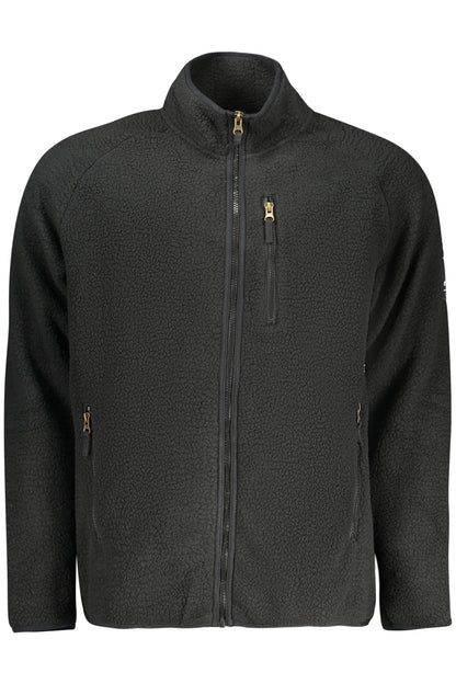 US GRAND MEN'S BLACK ZIP-UP SWEATSHIRT