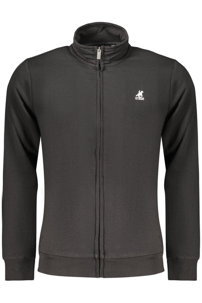 US GRAND MEN'S BLACK ZIP-UP SWEATSHIRT