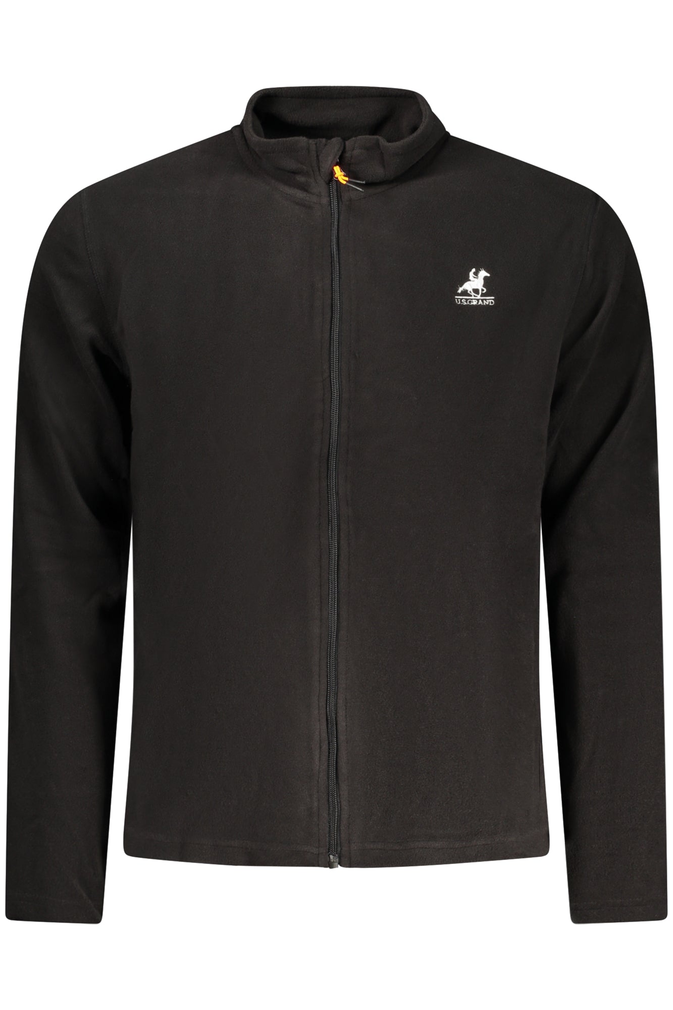 US GRAND MEN'S BLACK ZIP-UP SWEATSHIRT